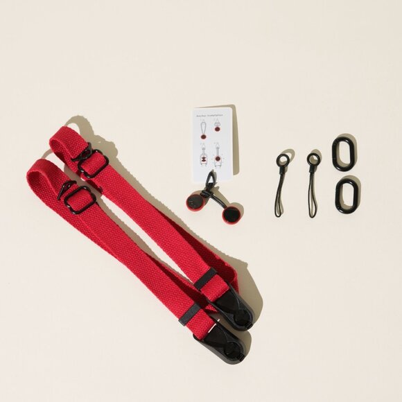 Red Dual Adjustable Cotton Camera Neck Strap – Peak Design Anchors & Accessories - Picture 3 of 7